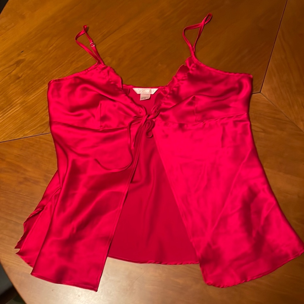 Gaviota red satin nightie